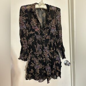 Free People Pink Long Sleeve Sundress